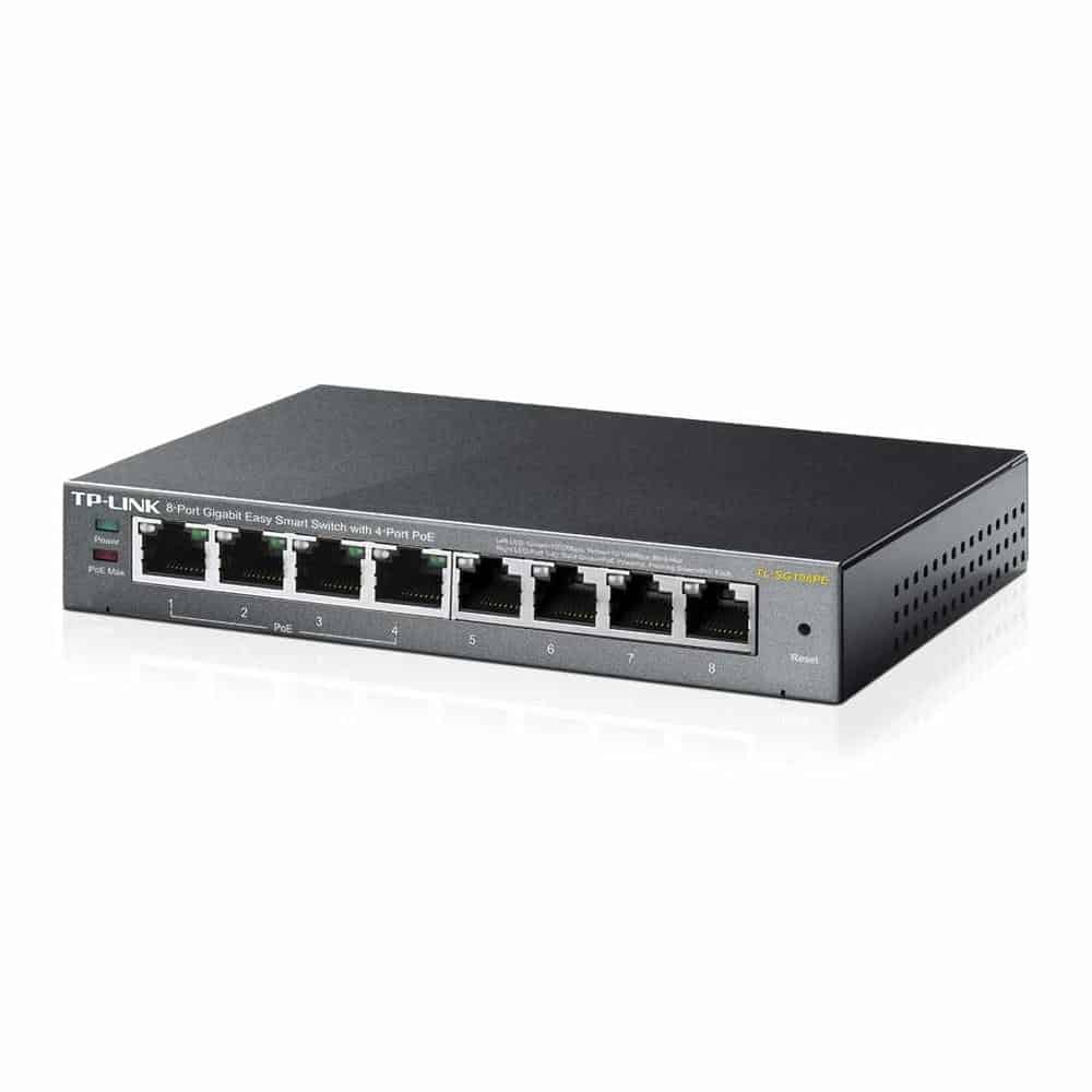 (image for) tp-link 8 Port Gigabit 4 PoE Easy Smart Desktop Switch TL-SG108PE